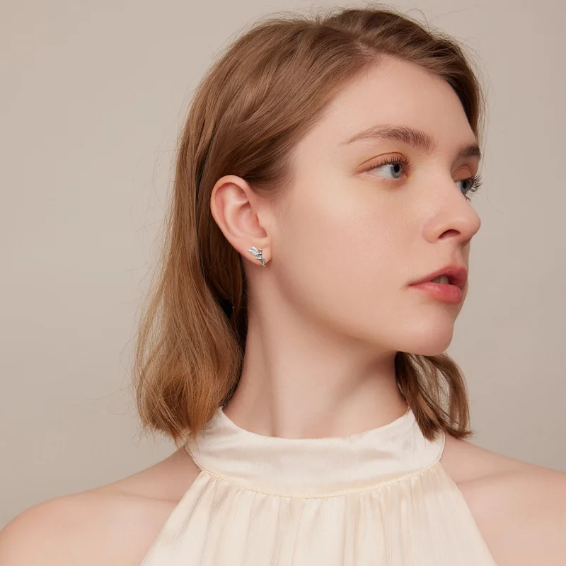 (image for) Pandora Style Spring Spirit Stud Earrings - BSE046 - View 8