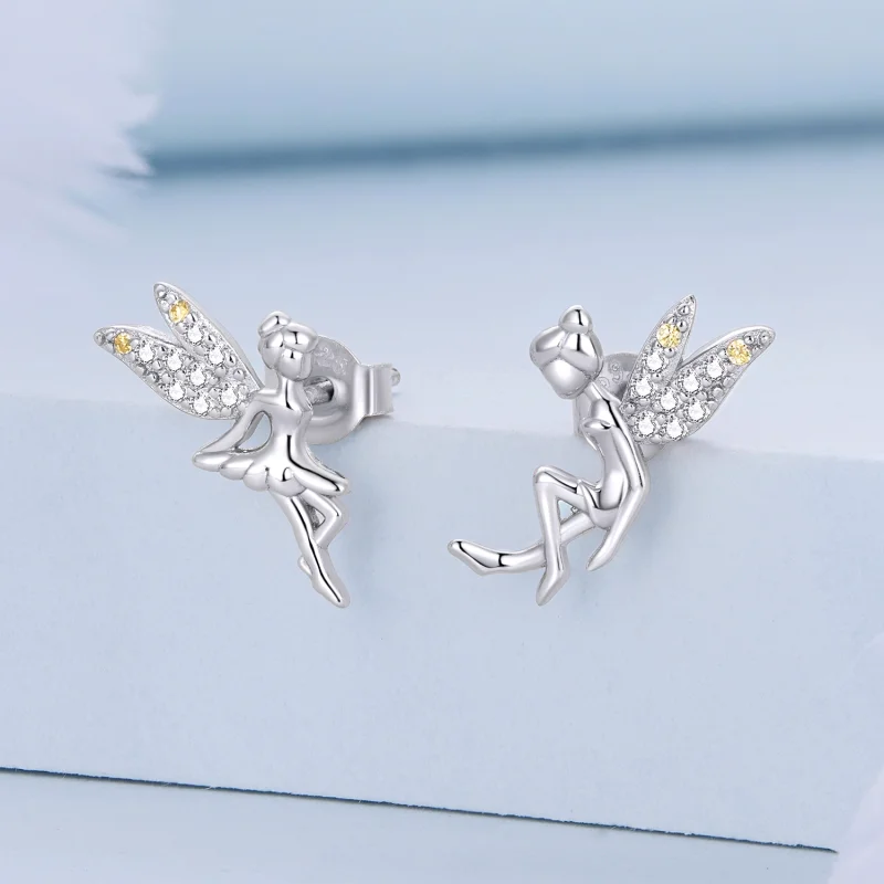 (image for) Pandora Style Spring Spirit Stud Earrings - BSE046 - View 9