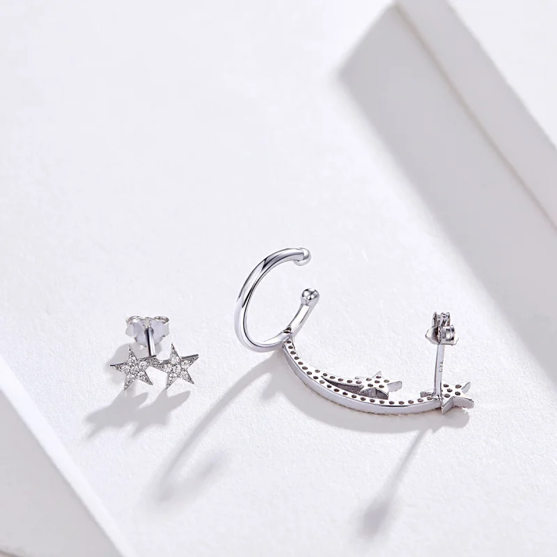 (image for) Pandora Style Star Series - Meteor Stud Earrings - BSE087 - View 11