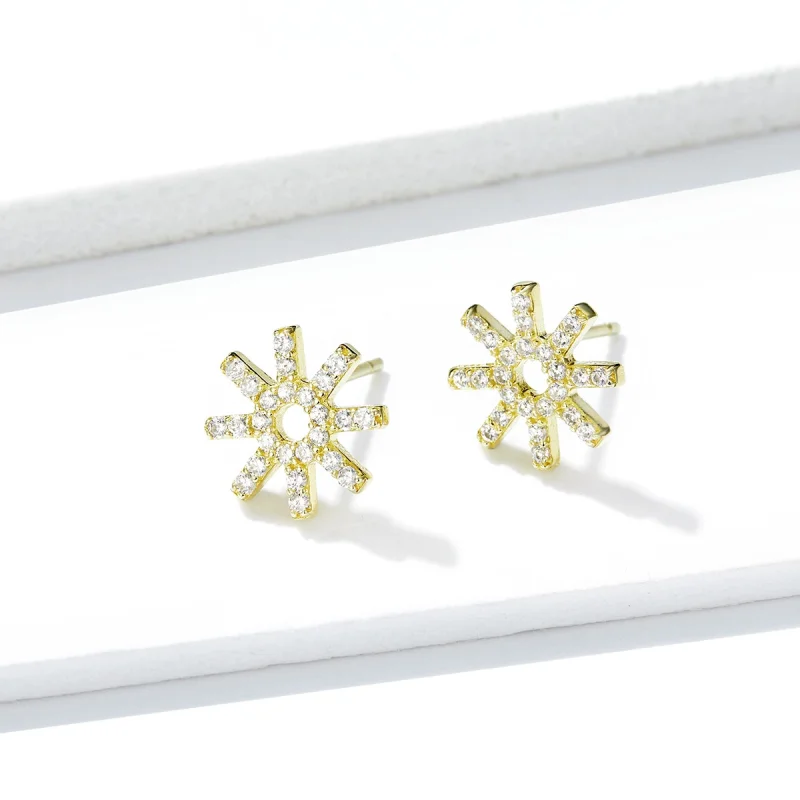 (image for) Pandora Style Star Stud Earrings - BSE257 - View 3