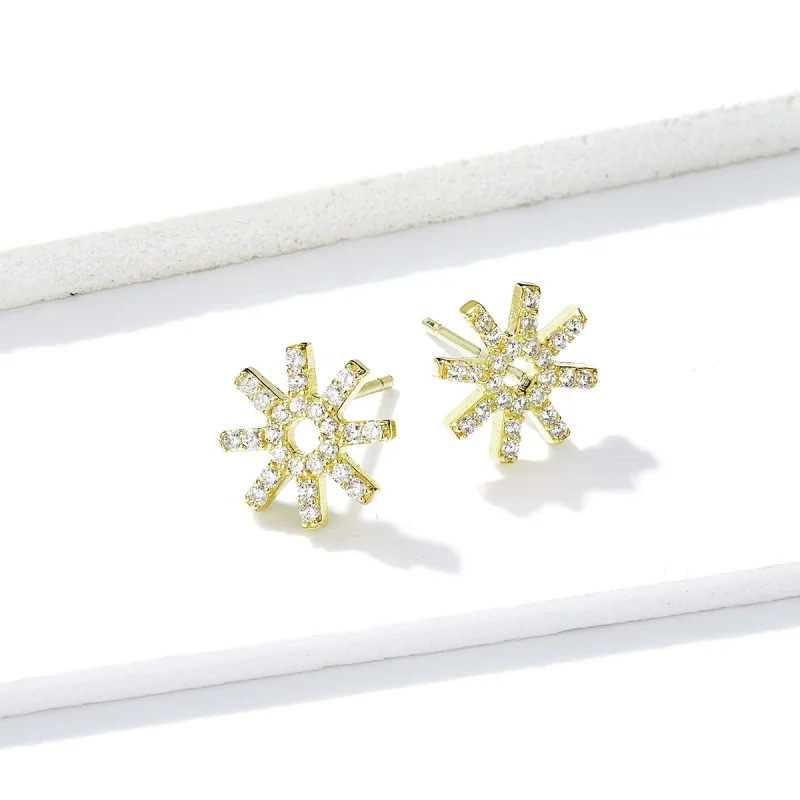 (image for) Pandora Style Star Stud Earrings - BSE257 - View 4