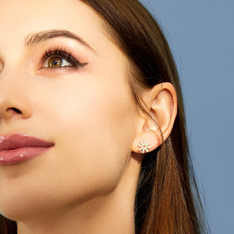 (image for) Pandora Style Star Stud Earrings - BSE257 - View 5