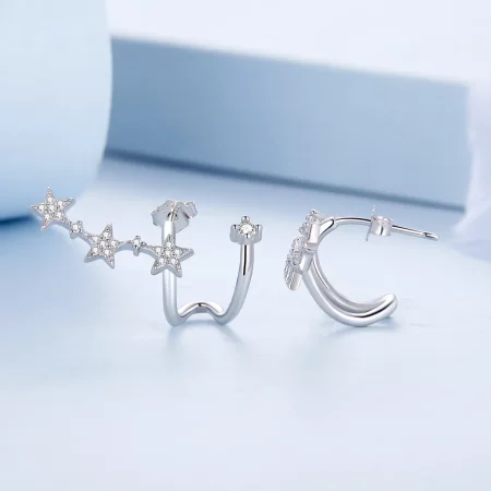 Pandora Style Star Stud Earrings - BSE700