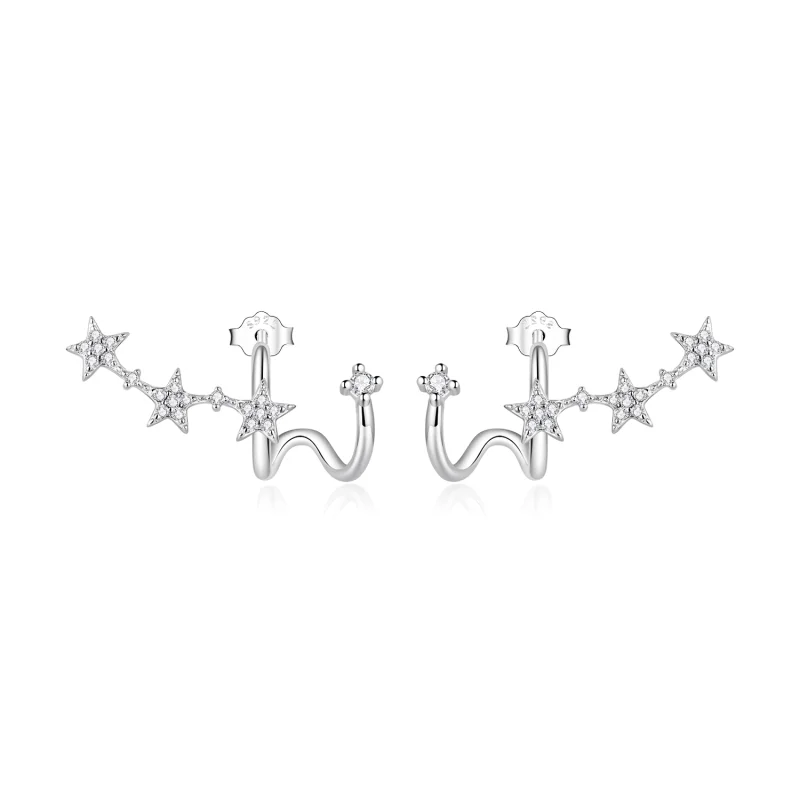 (image for) Pandora Style Star Stud Earrings - BSE700 - Product Image
