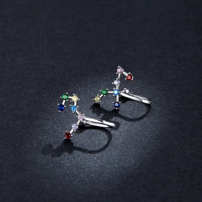 (image for) Pandora Style Star Track Stud Earrings - BSE457 - View 5