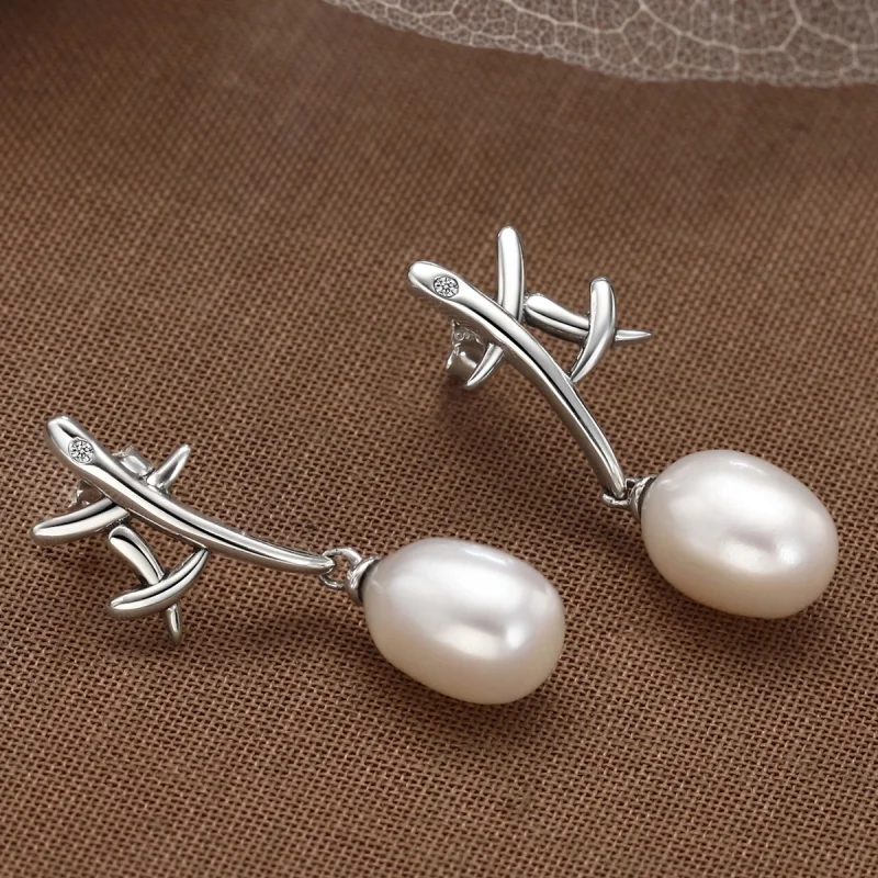 (image for) Pandora Style Time Silhouette Stud Earrings - VSE079 - View 4