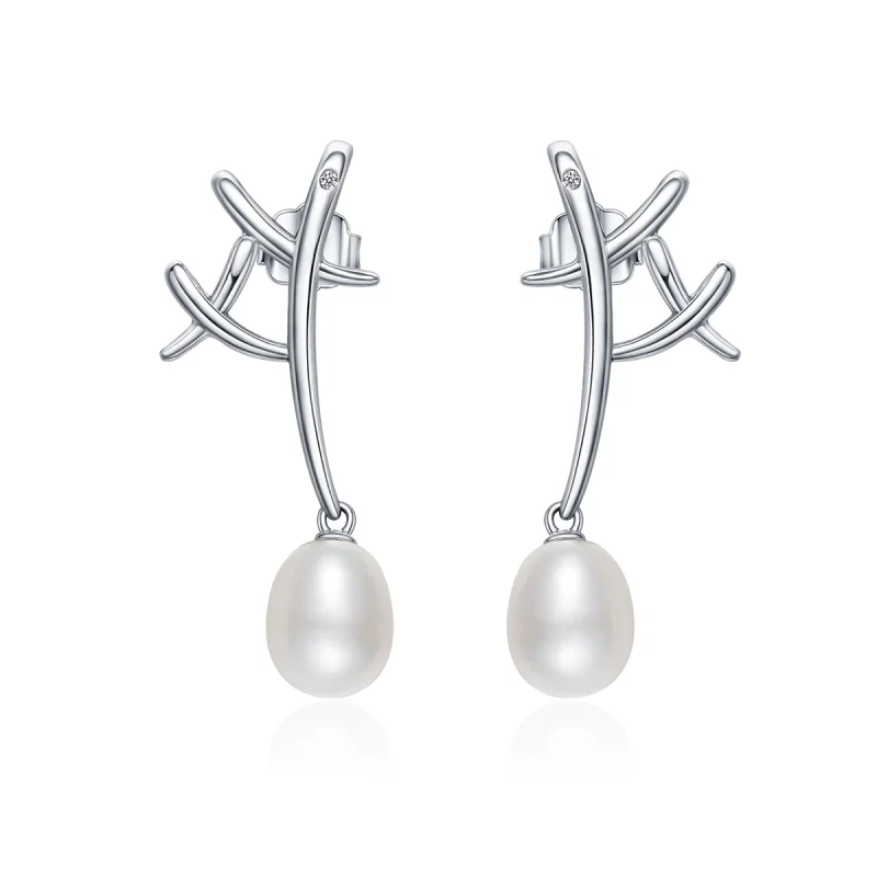 (image for) Pandora Style Time Silhouette Stud Earrings - VSE079 - Product Image