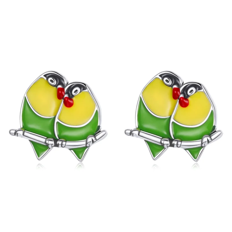 (image for) Pandora Style Two Orioles Stud Earrings - SCE1278 - Product Image