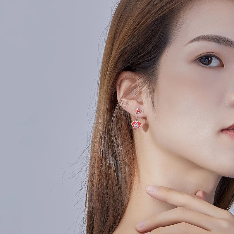 (image for) Pandora Style Wishful Lines Stud Earrings - BSE324 - View 6