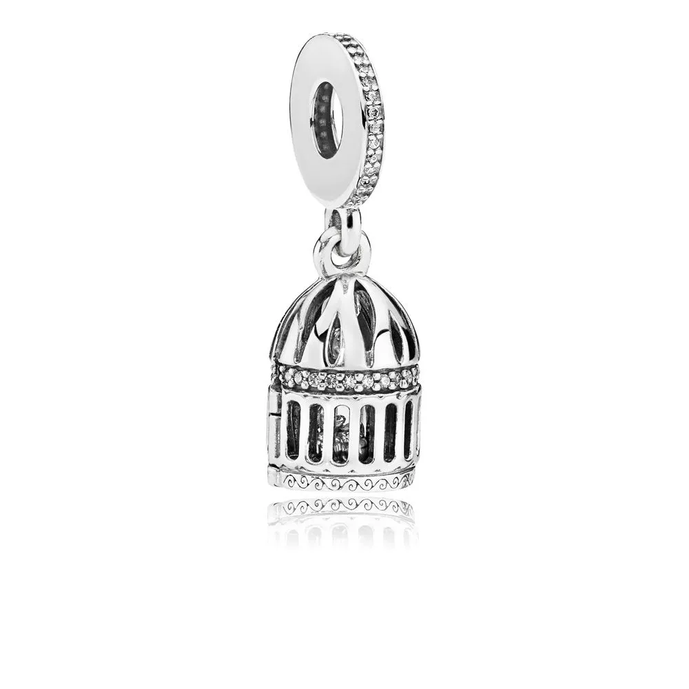 pandora free as a bird dangle charm clear cz 797575cz