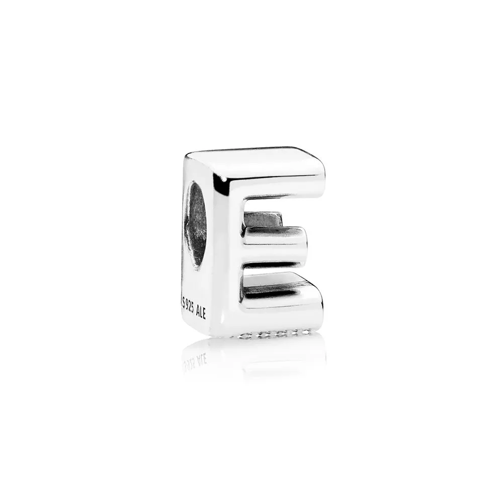 pandora letter e charm 797459