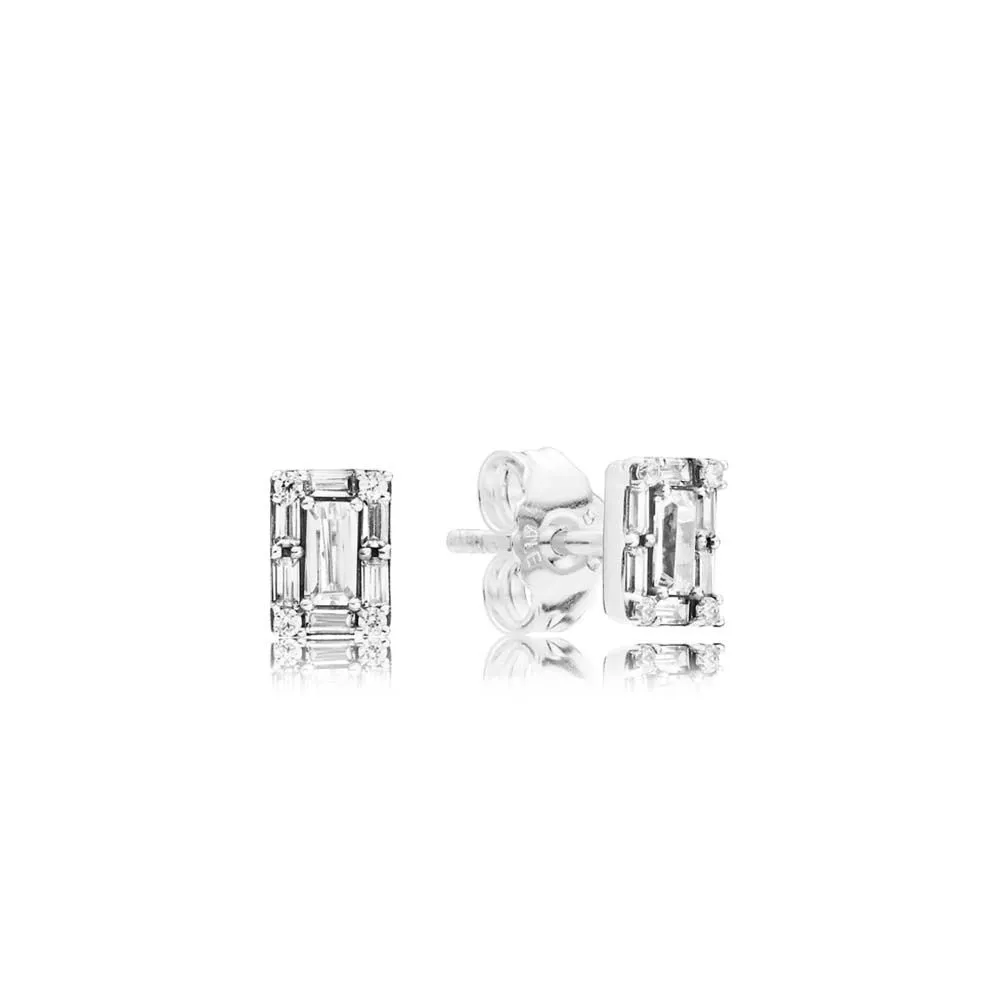 PANDORA Luminous Ice Stud Earrings, Clear CZ - 297567CZ