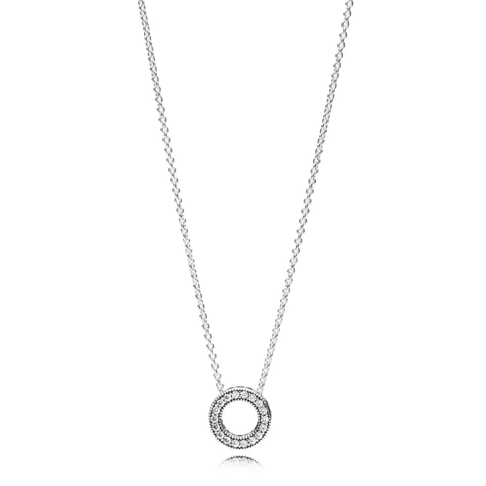 Hearts of PANDORA Necklace, Clear CZ - 397436CZ