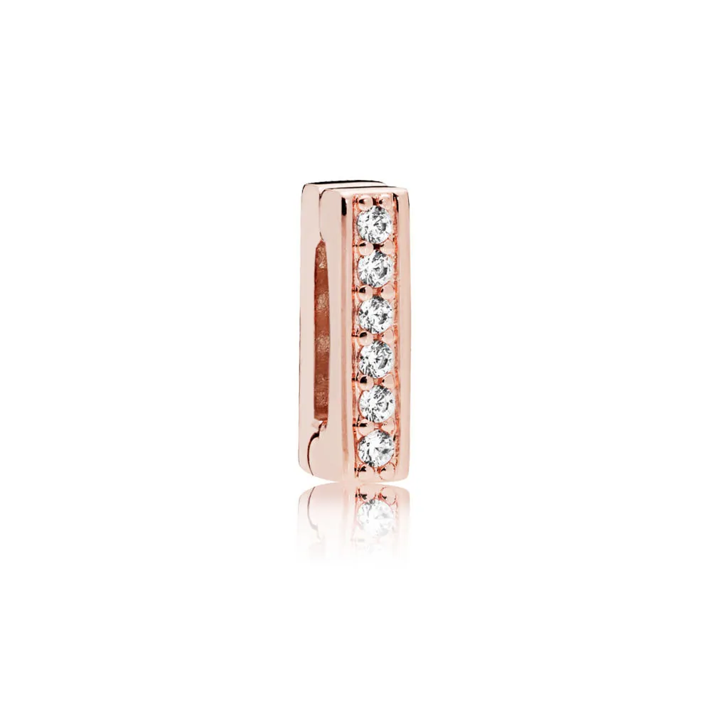 PANDORA Reflexions™ Timeless Sparkle Clip Charm, PANDORA Rose™ & Clear CZ - 787633CZ