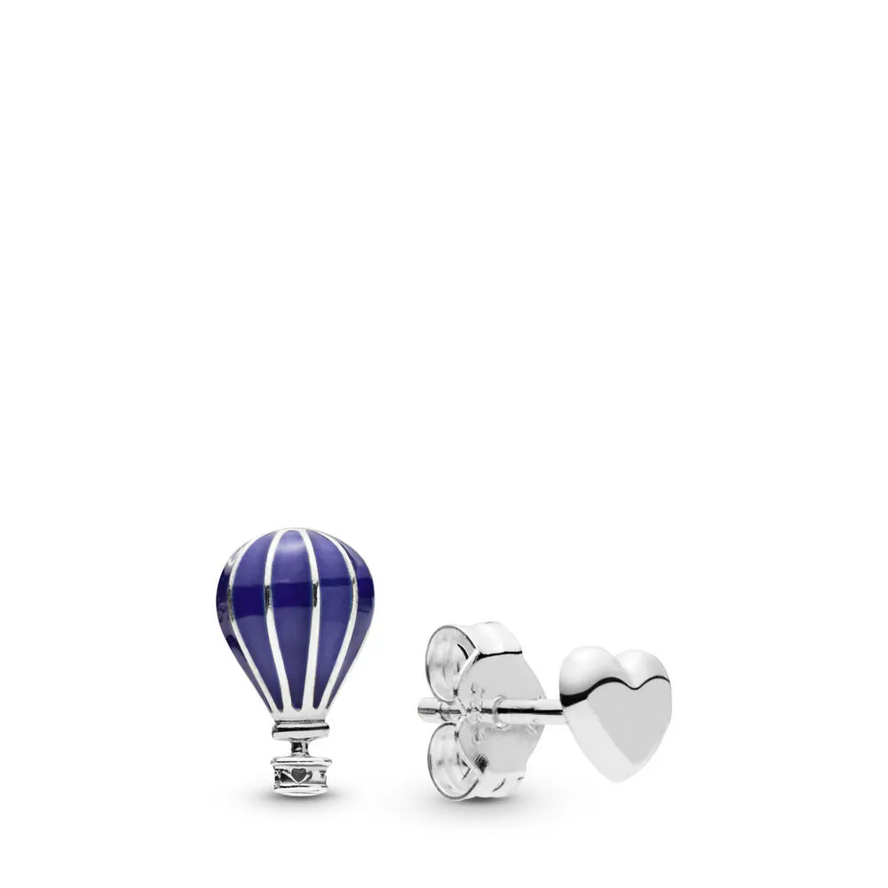 PANDORA Hot Air Balloon & Heart Stud Earrings - 298058EN195
