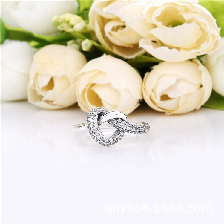(image for) PANDORA Knotted Heart Ring - 198086CZ - View 2