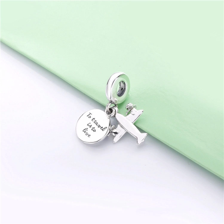 (image for) PANDORA Propeller Plane Dangle Charm - 798027CZ - View 3