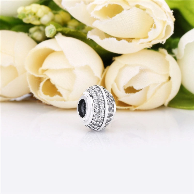 (image for) PANDORA Sparkling Pavé Spacer Charm - 798066CZ - View 2