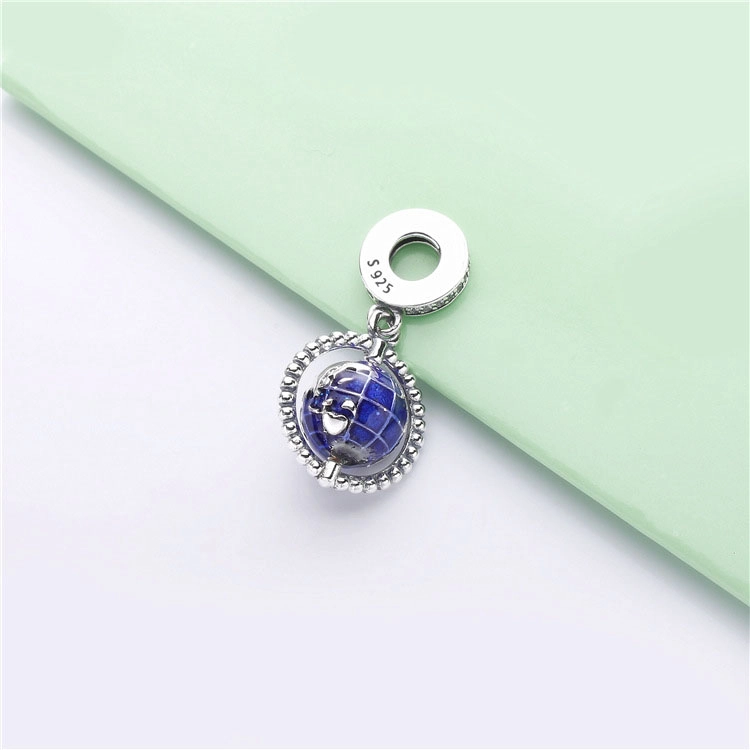 (image for) PANDORA Spinning Globe Dangle Charm - 798021CZ - View 4