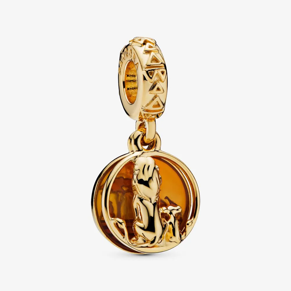 disney simba and mufasa sunset pandora dangle charm 768639c01
