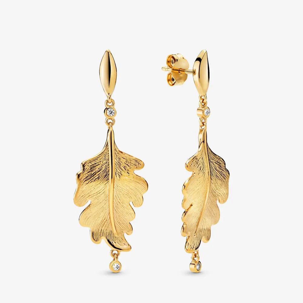 PANDORA Oak Leaf Earrings - 268259CZ
