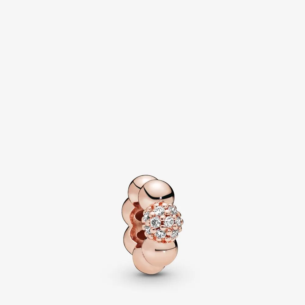 pandora polished pave bead spacer charm 788310cz