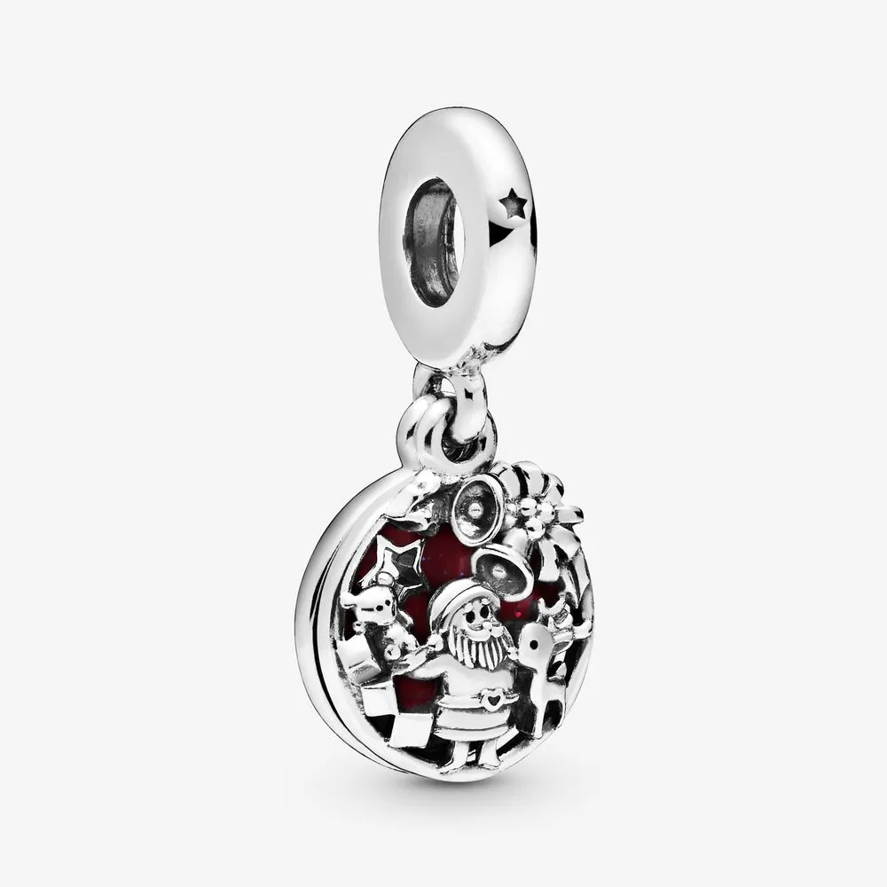 pandora santa love peace joy dangle charm 798468c01