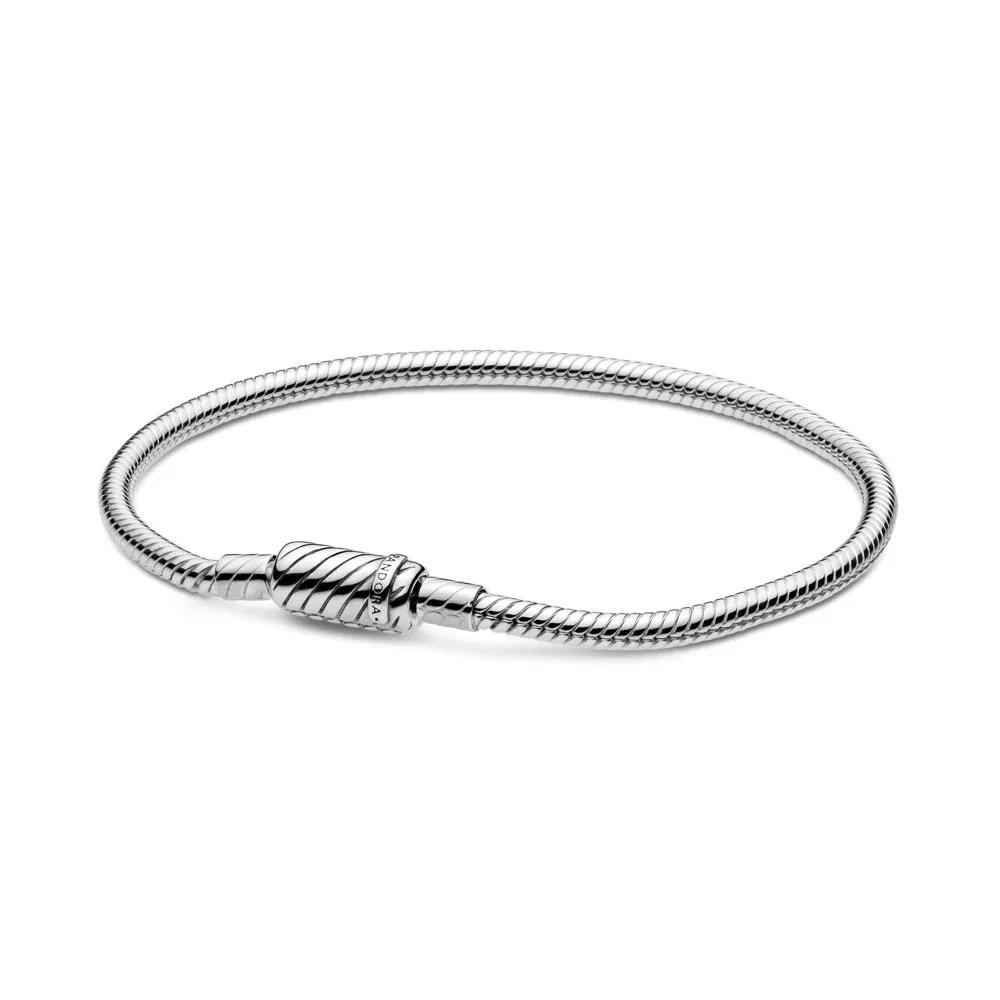 pandora moments sliding magnetic clasp snake chain bracelet 599103c00