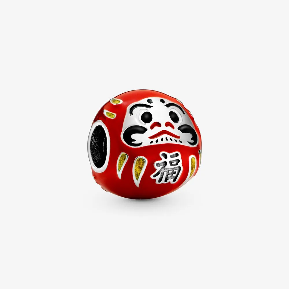 pandora red daruma doll charm 798920c01