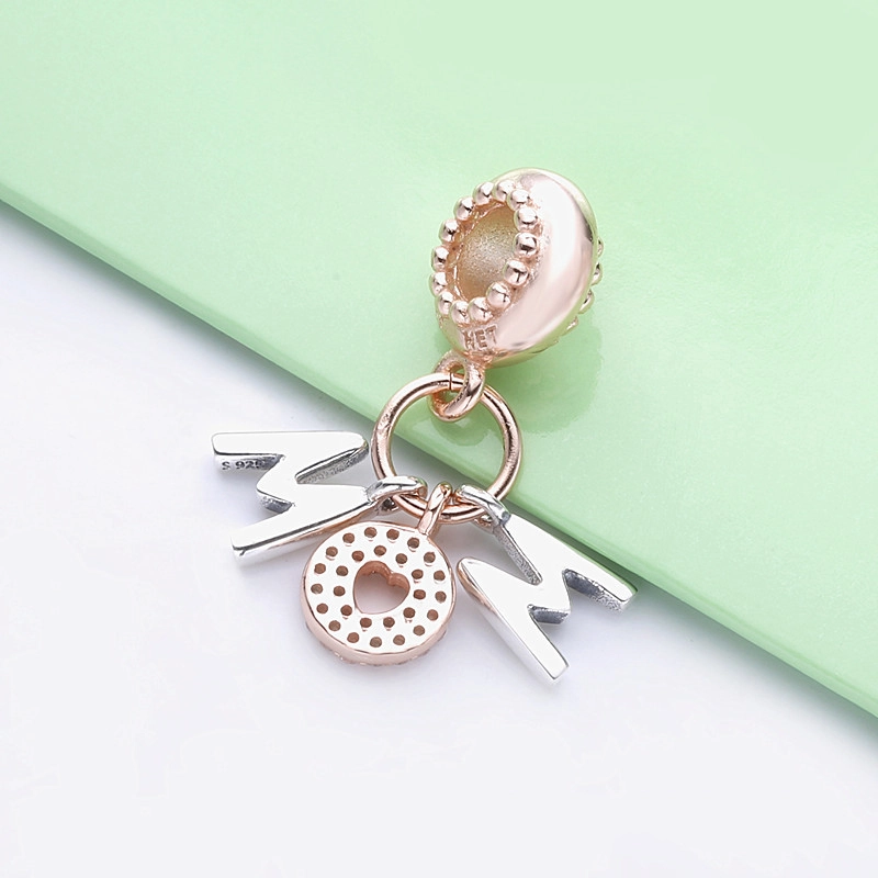 (image for) PANDORA Mom Letters Dangle Charm - 788828C01 - View 2