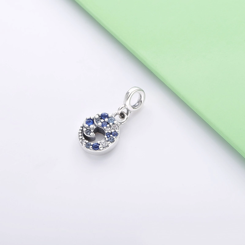(image for) PANDORA My Blue Ocean Wave Dangle Charm - 799010C01 - View 2