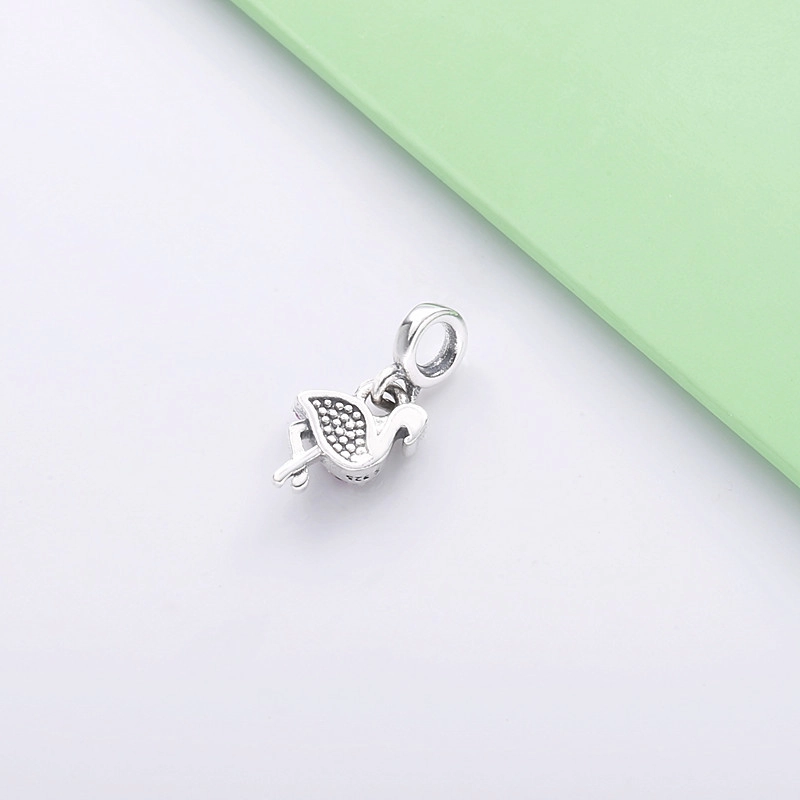 (image for) PANDORA My Pink Flamingo Dangle Charm - 798982C01 - View 3