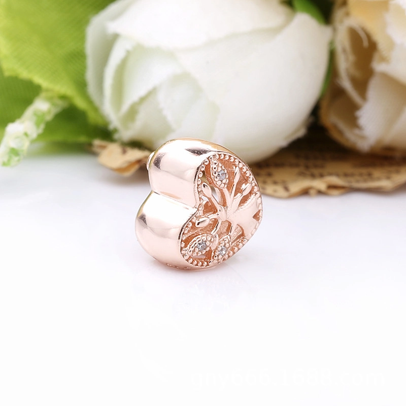 (image for) PANDORA Openwork Family Tree Heart Charm - 788826C01 - View 4