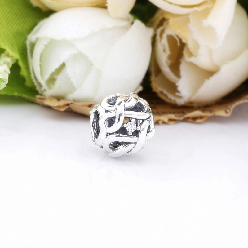 (image for) PANDORA Openwork Woven Infinity Charm - 798824C01 - View 2