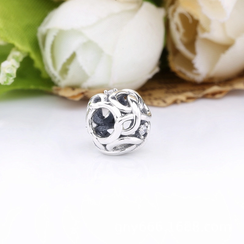 (image for) PANDORA Openwork Woven Infinity Charm - 798824C01 - View 4