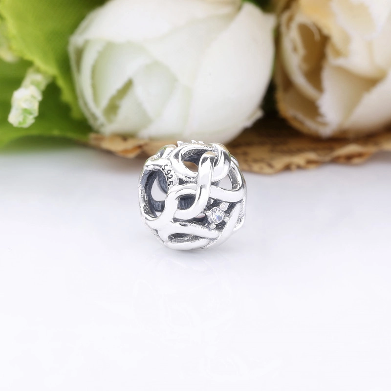 (image for) PANDORA Openwork Woven Infinity Charm - 798824C01 - View 5
