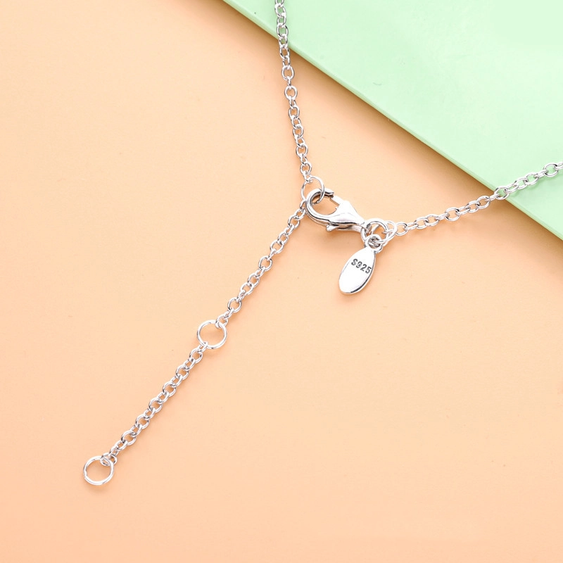 (image for) PANDORA Round Sparkle Necklace - 398490C01 - View 3