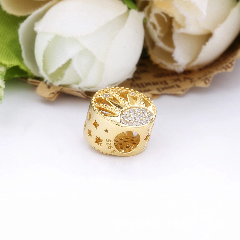 (image for) PANDORA Shine Sun Openwork Charm - 768778C01 - View 3