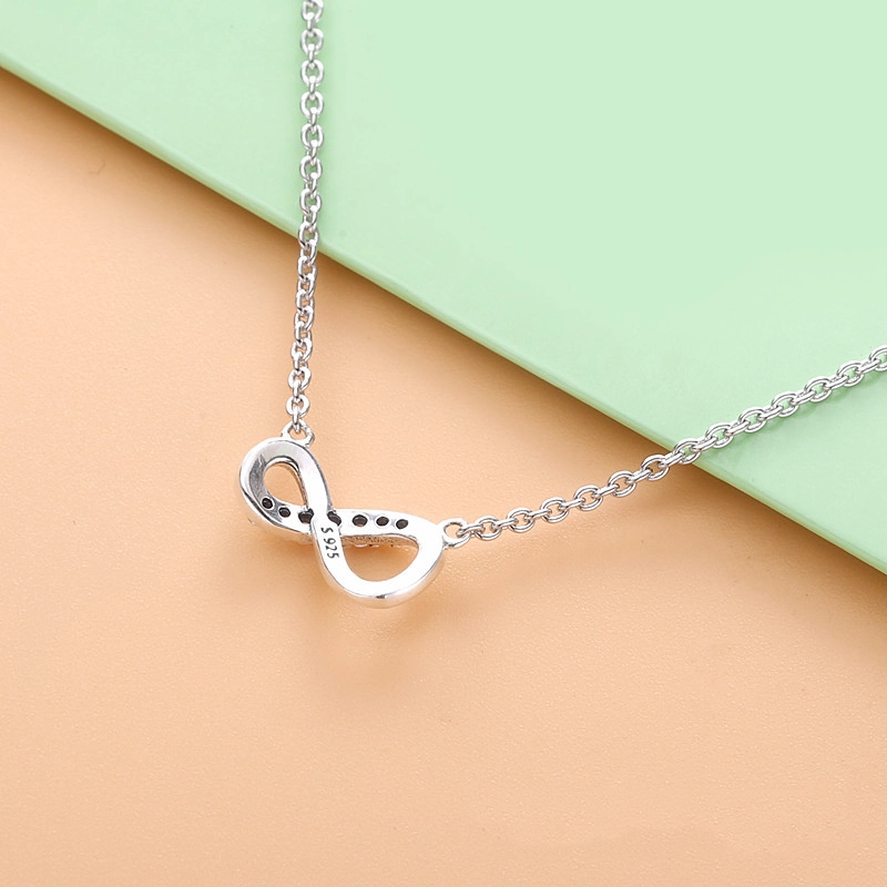 (image for) PANDORA Sparkling Infinity Collier Necklace - 398821C01 - View 3