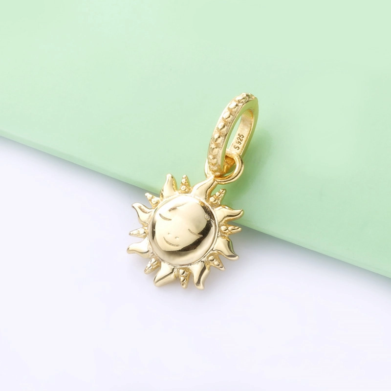 (image for) PANDORA Sparkling Sun Pendant - 368793C01 - View 3