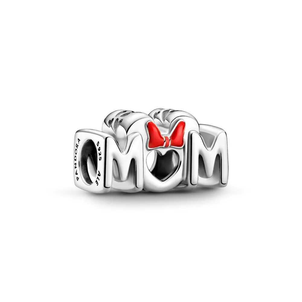 PANDORA Disney Minnie Mouse Bow & Mum Charm - 799363C01
