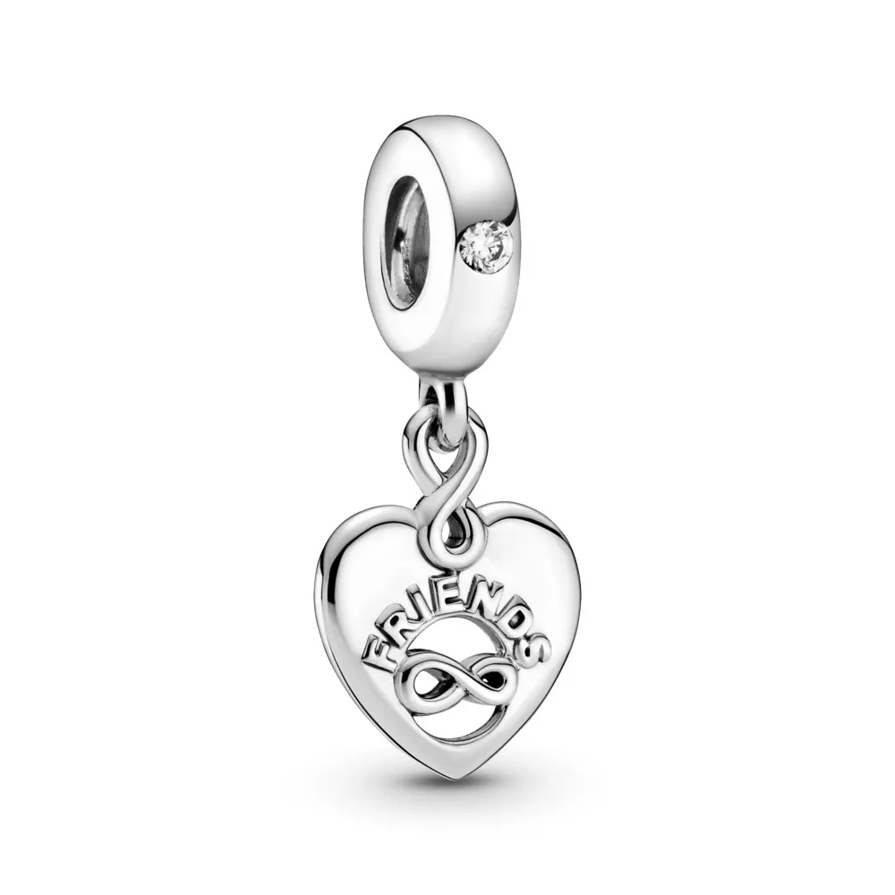 pandora friends forever heart dangle charm 799294c01