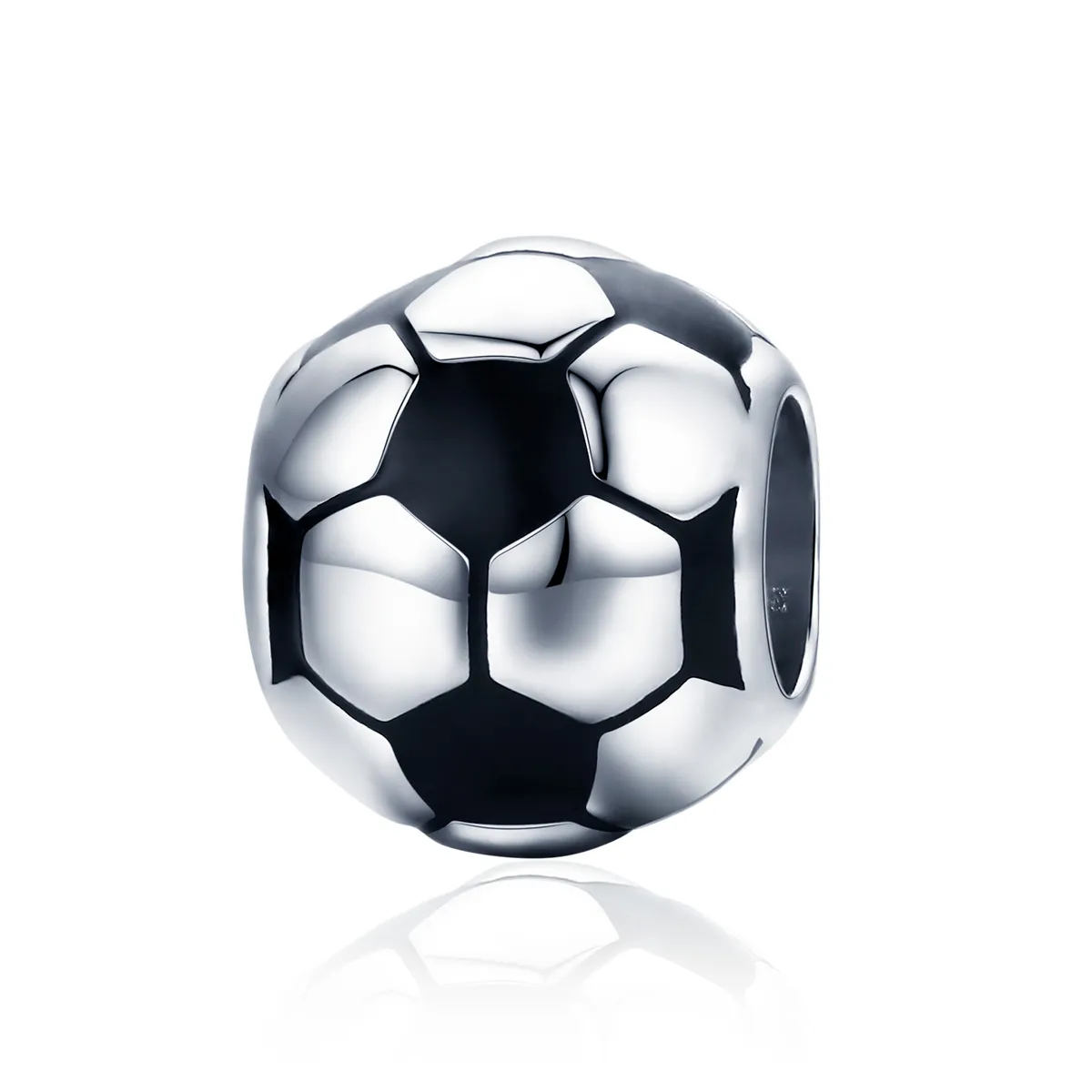 pandora style silver football passion charm scc666