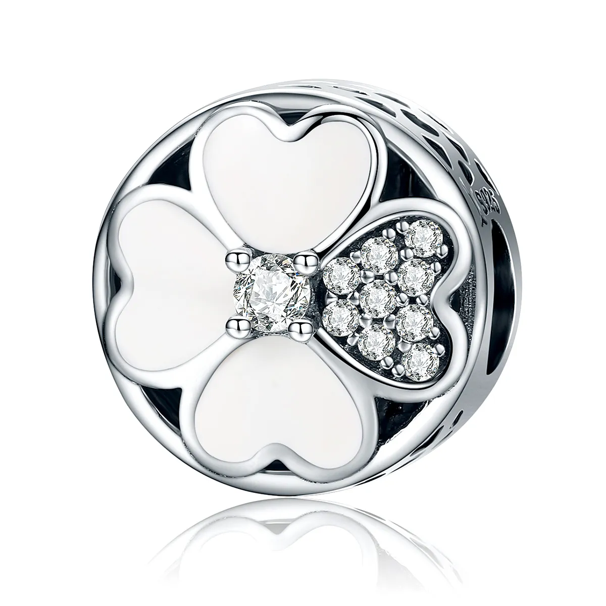 pandora style silver happy petals charm scc250