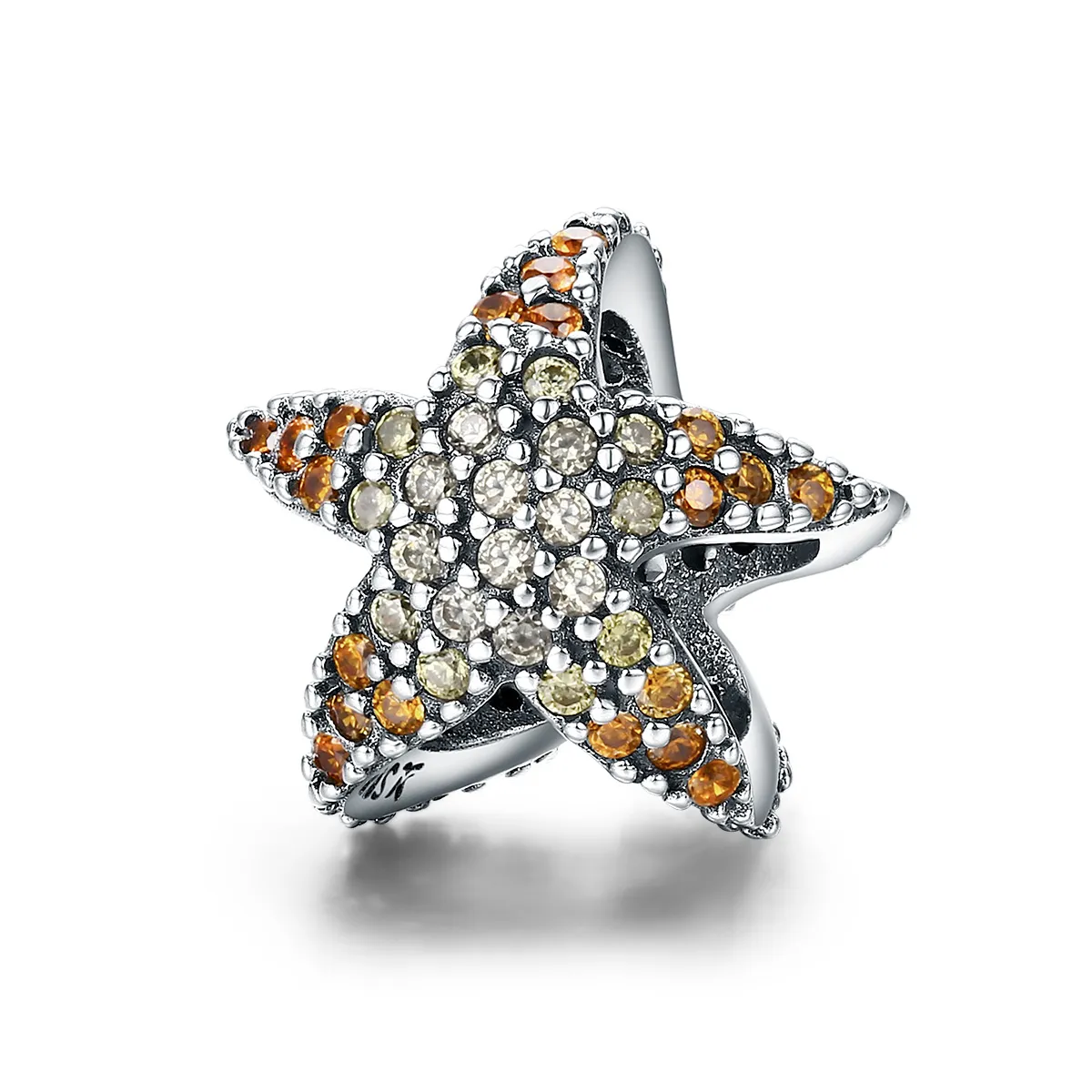 Pandora Style Silver Starfish Charm - SCC586