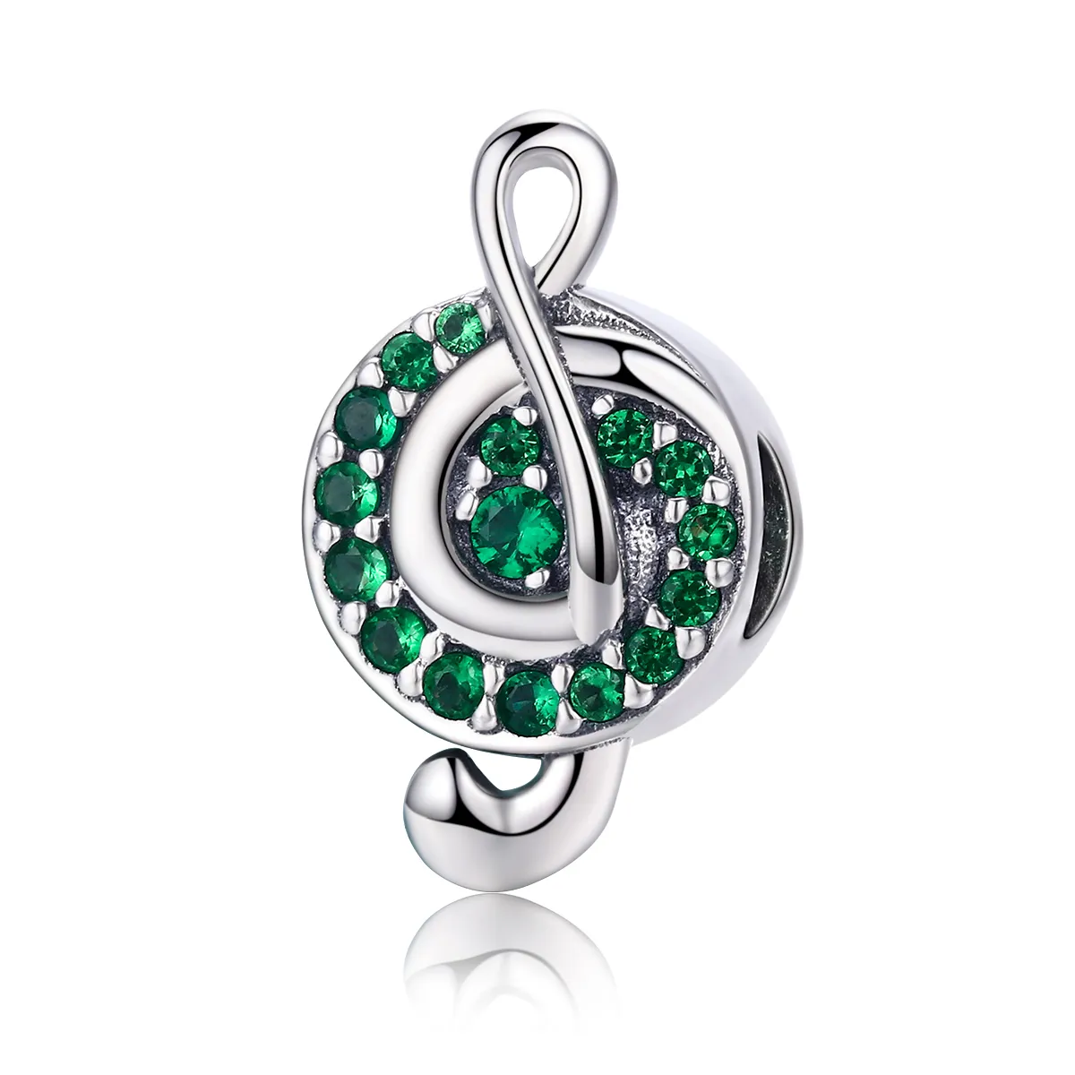 pandora style silver treble clef charm scc450