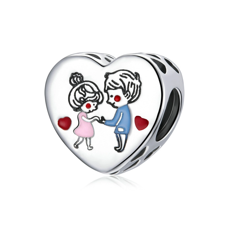 (image for) Pandora Style Silver Couple Charm - SCC1744 - Product Image