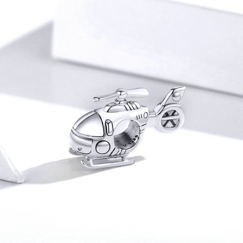 (image for) Pandora Style Silver Little Helicopter Charm - SCC1699 - View 2