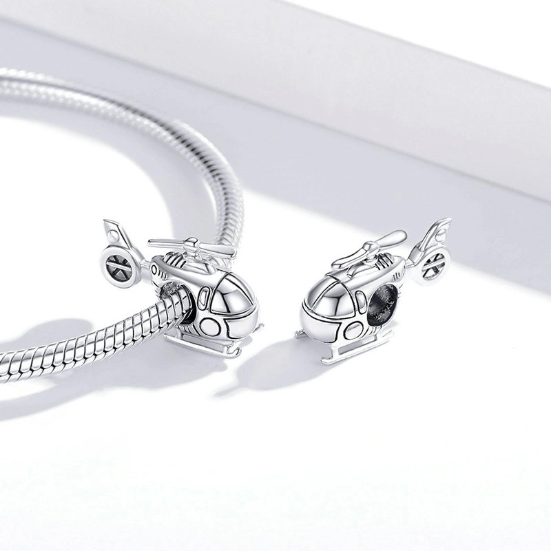 (image for) Pandora Style Silver Little Helicopter Charm - SCC1699 - View 4