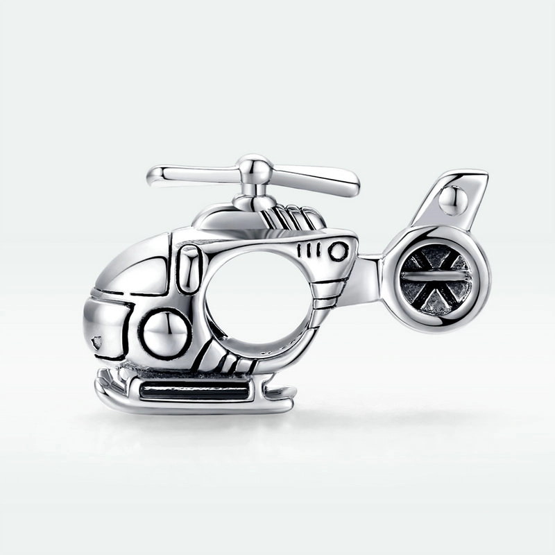 (image for) Pandora Style Silver Little Helicopter Charm - SCC1699 - View 5